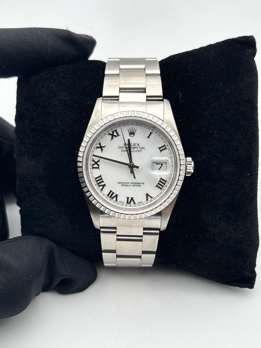 Rolex Datejust 16220 – Détail de la montre vue de face