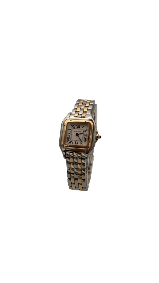 Cartier Panthère Petit Modèle Or et Acier – profil gauche du boîtier