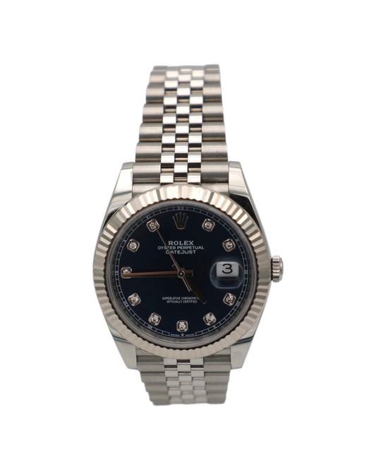 Rolex Datejust 41 “Blue Diamond Dial” – Ref. 126334