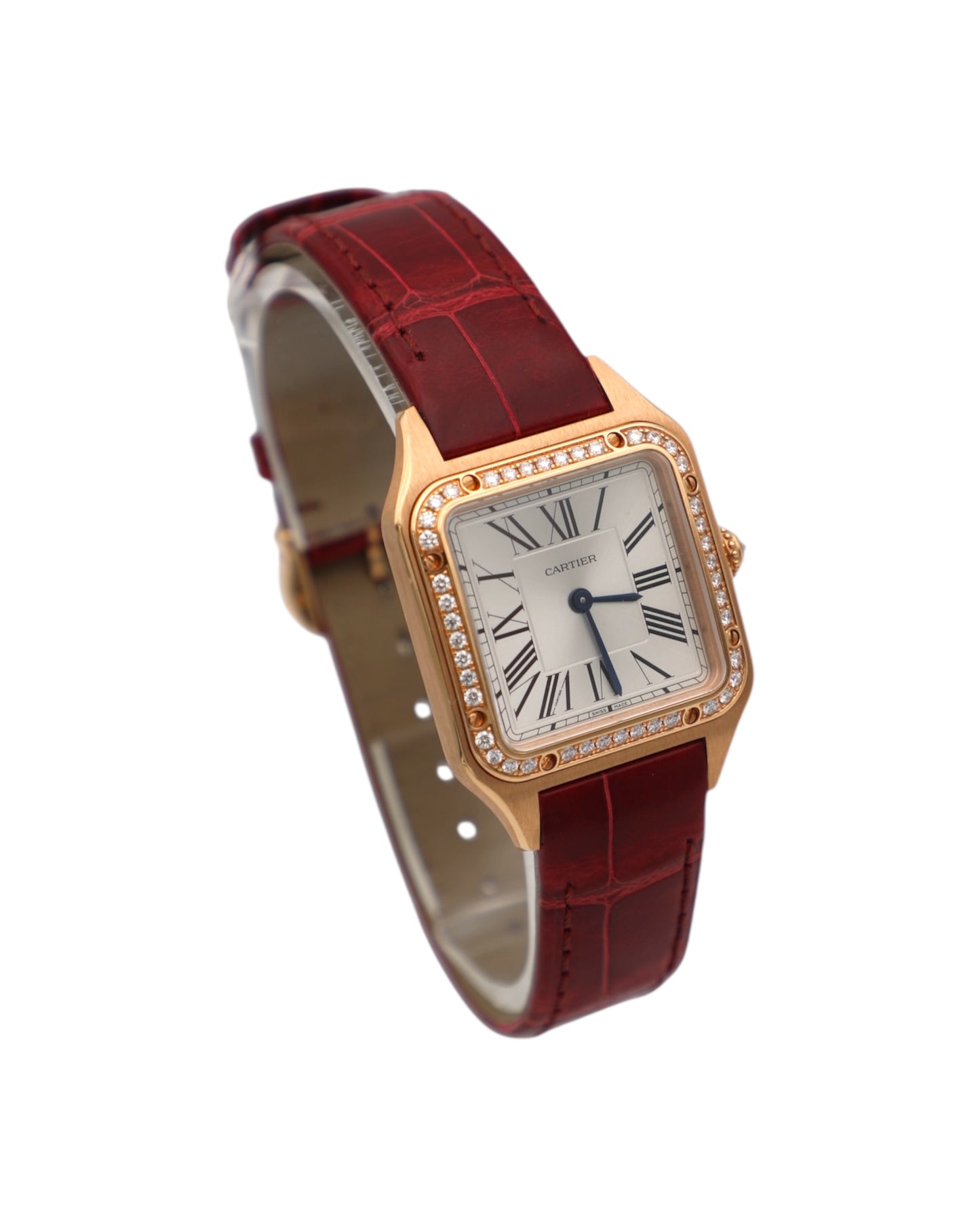 Cartier Santos-Dumont Rose Gold & Diamonds Ref. WJSA0017