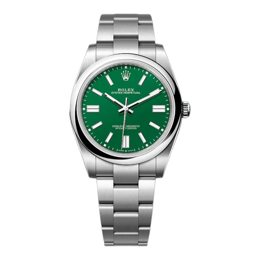 ROLEX OYSTER PERPETUAL 41 GREEN DIAL 124300 - YEAR 2024