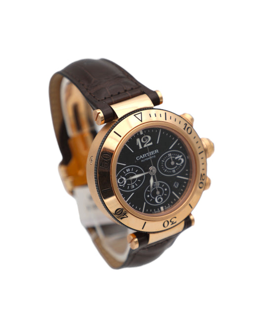 Cartier Pasha Seatimer Chronograph Rose Gold Ref. W301970M