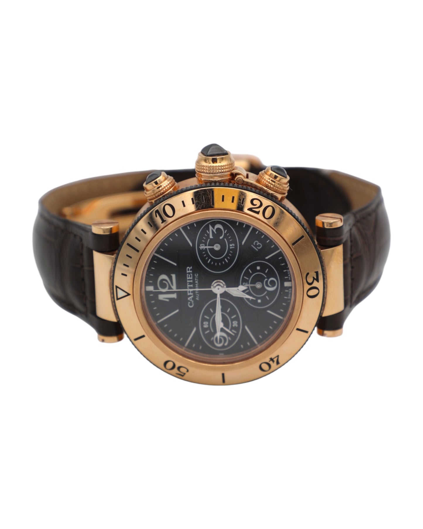 Cartier Pasha Seatimer Chronograph Rose Gold Ref. W301970M