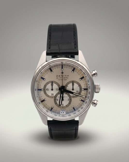 Zenith El Primero 36,000 VpH – vue de face
