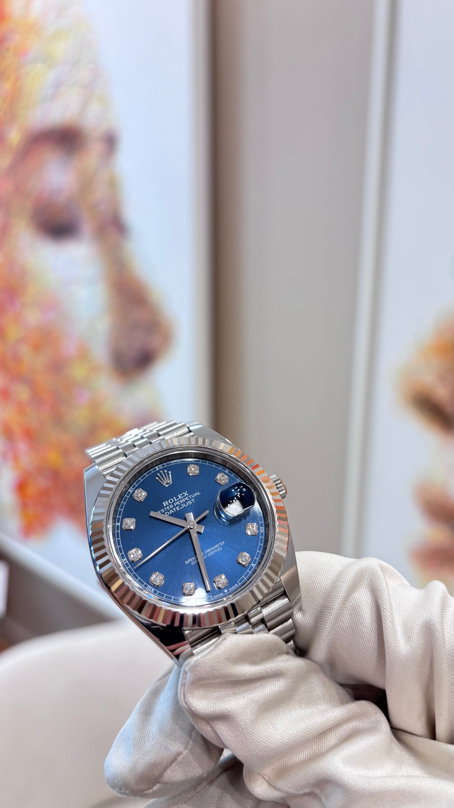 Rolex Datejust 41 “Blue Diamond Dial” – Ref. 126334