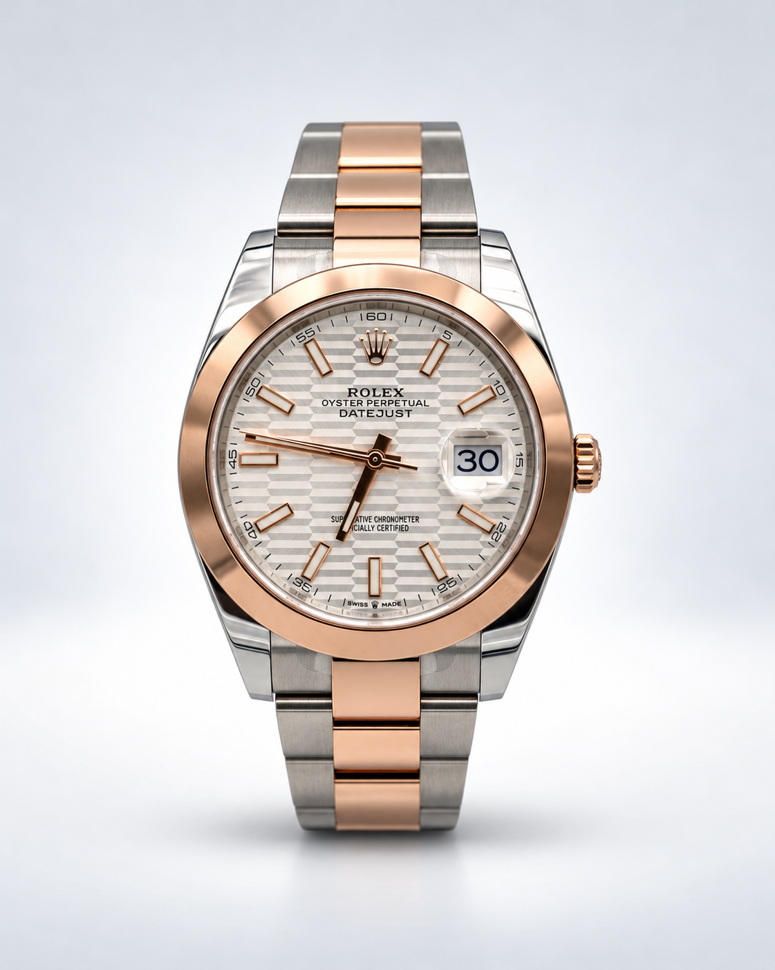 Rolex Datejust 41 Everose Ref. 126301 – vue de face