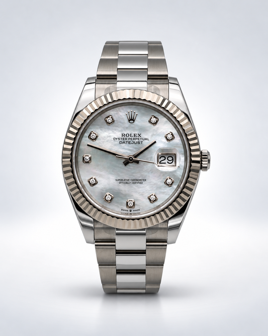 Rolex Datejust 41 MOP Ref. 126334 – vue de face