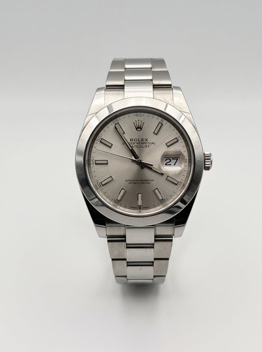 Rolex Datejust 41 126300 – Vue de face du modèle 2020