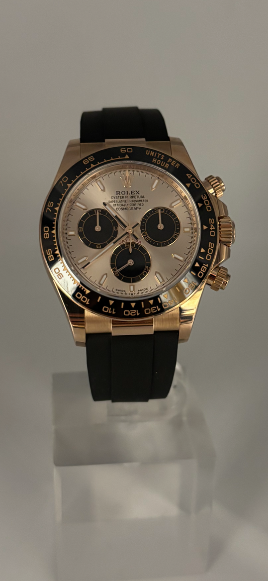Montre Rolex Daytona avec bracelet Oysterflex, vue de face 2