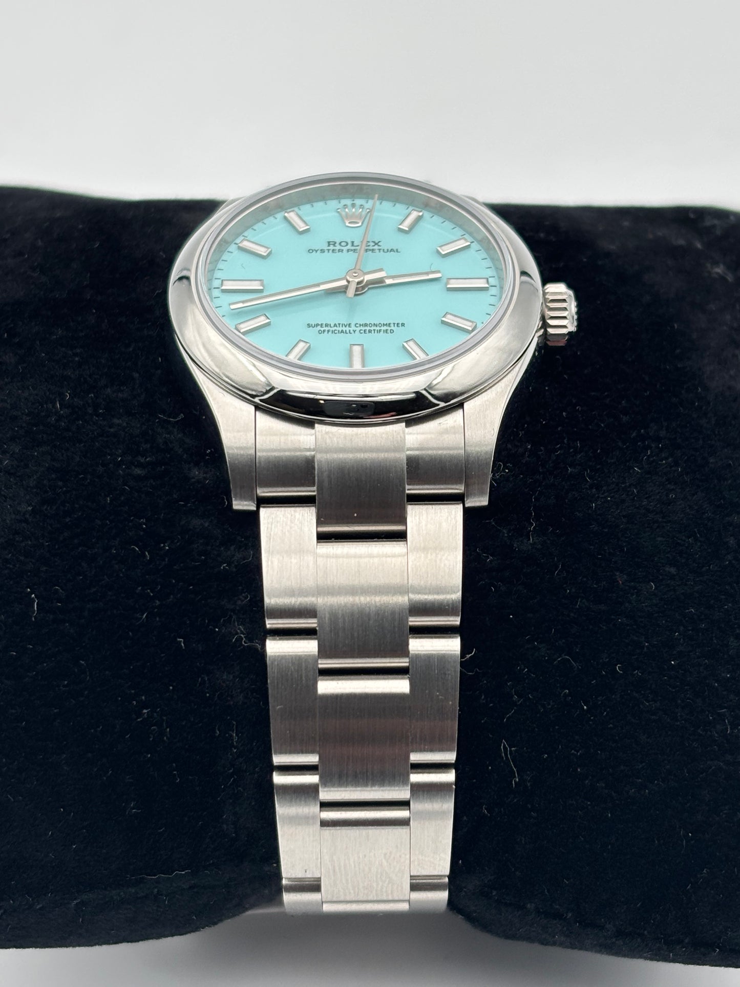 Rolex Oyster Perpetual 31 Tiffany Blue 2026 – Boîtier et cadran bleu clair