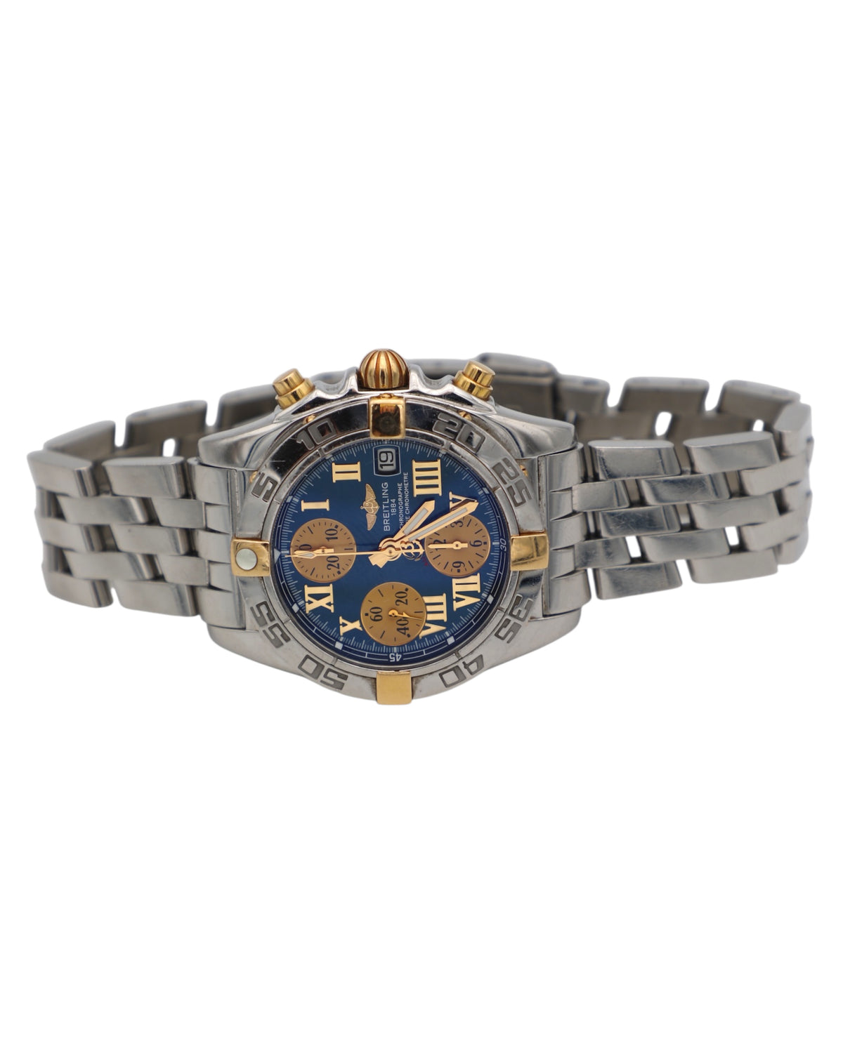 Breitling Chronomat B13358 – détail du cadran et des trois compteurs