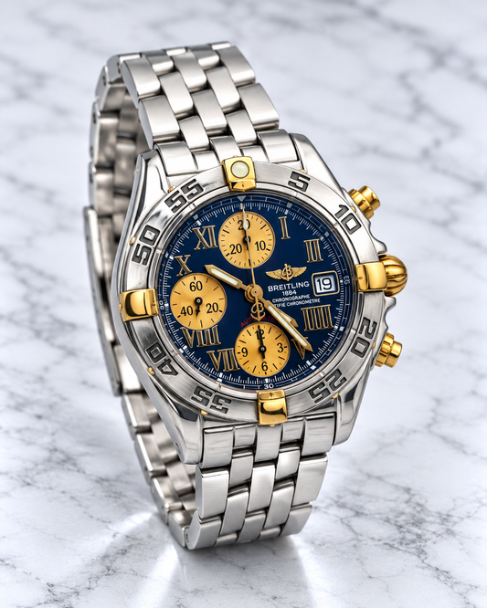 Breitling Chronomat B13358 – vue de face et cadran chronographe