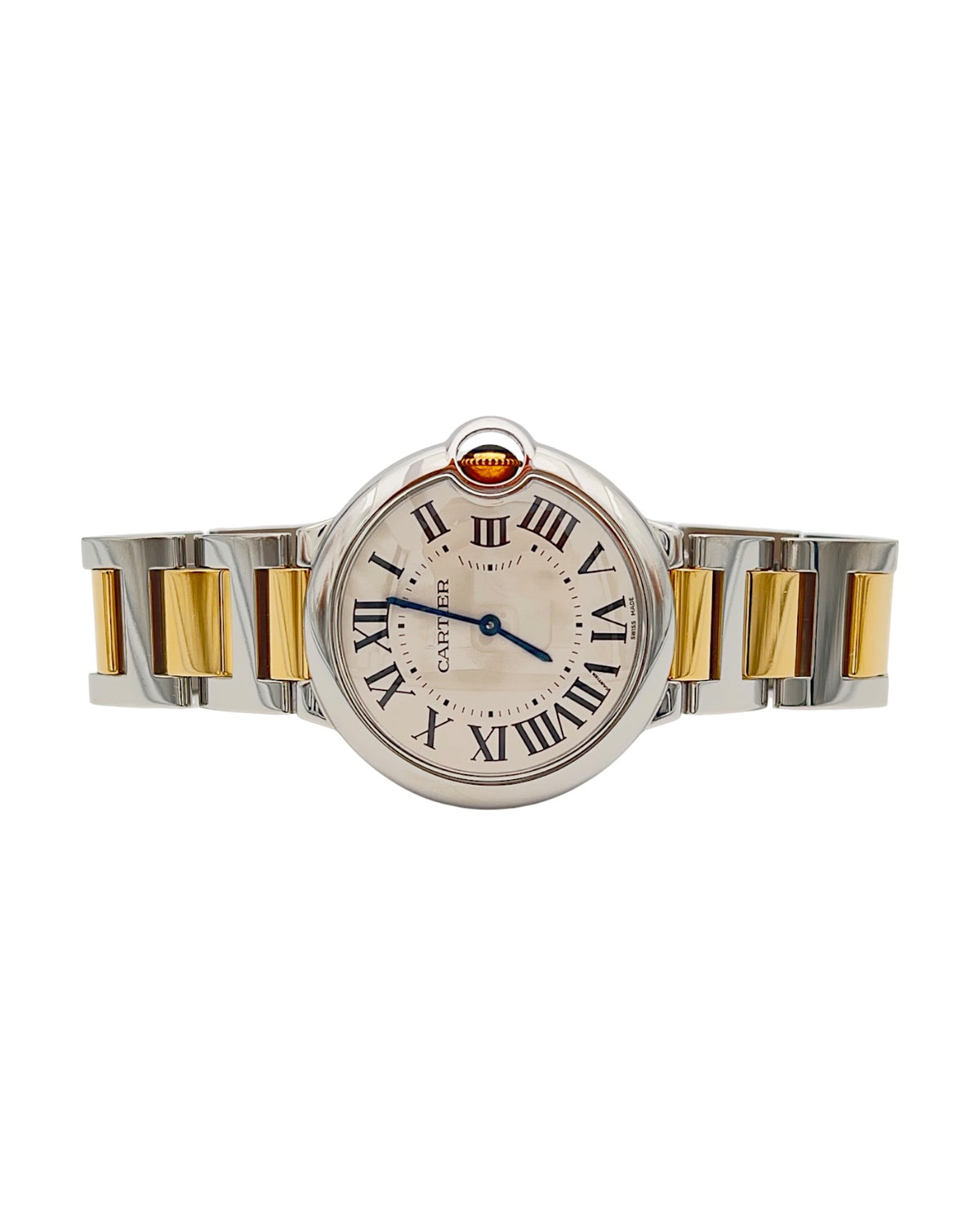 Cartier Ballon Bleu 3005 – deuxième vue du cadran et du boîtier