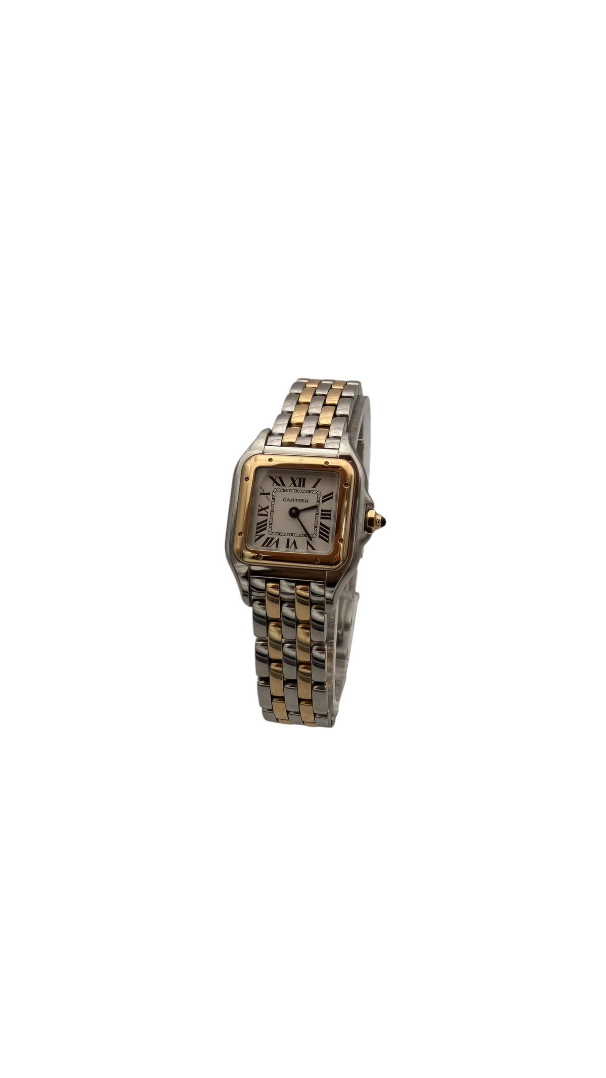 Cartier Panthère Petit Modèle Or et Acier – profil gauche du boîtier