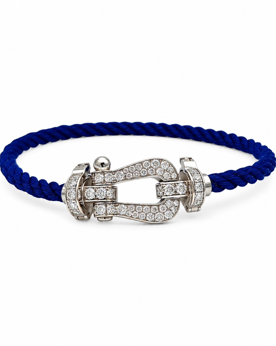 FRED Force 10 Or Blanc Diamants – vue de face du bracelet
