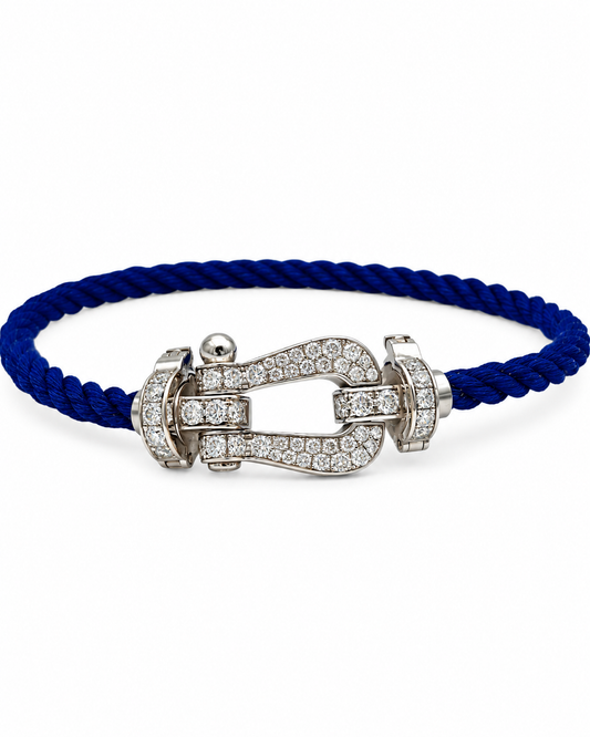 FRED Force 10 Or Blanc Diamants – vue de face du bracelet