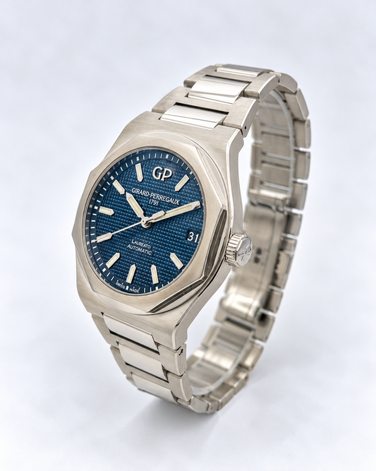 Girard-Perregaux Laureato 81010 – profil gauche du boîtier