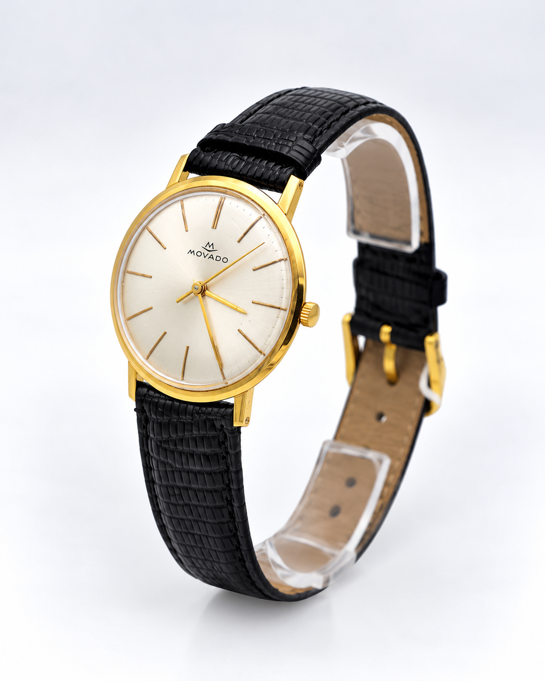 Movado Vintage Or 18K – vue de face de la montre